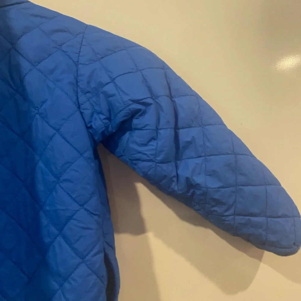 Patagonia Royal Blue Quilted Jacket with Logo Patch